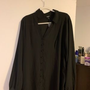 Selling a black Torrid dress shirt size 4
